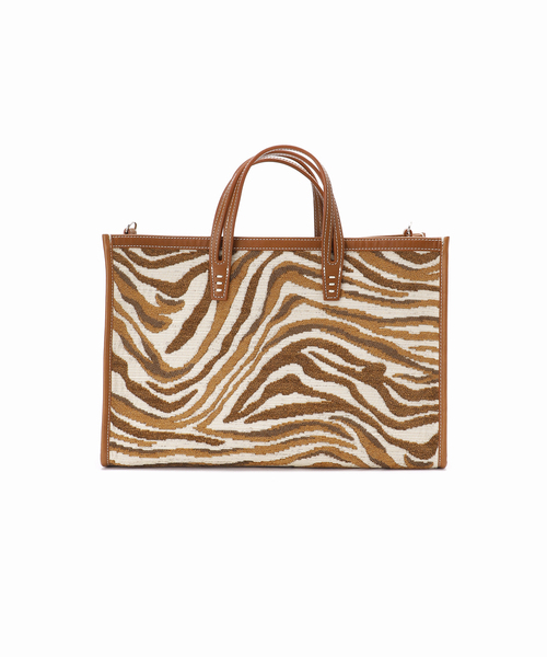 journal standard L'essage（ジャーナルスタンダードレサージュ）の「【A VACATION/ア ヴァケーション】 BREAD M ZEBRA/A ゼブラ柄バッグ（ショルダーバッグ・レディース・ベージュ・FREE）」の9枚目の写真