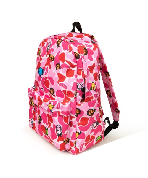 A BATHING APE（アベイシングエイプ）の「BABY MILO LARGE BACKPACK #1（バックパック/リュック・メンズ・アイボリー/ピンク/グリーン・FREE）」の3枚目の写真