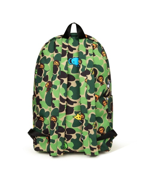 A BATHING APE（アベイシングエイプ）の「BABY MILO LARGE BACKPACK #1（バックパック/リュック・メンズ・アイボリー/ピンク/グリーン・FREE）」の8枚目の写真