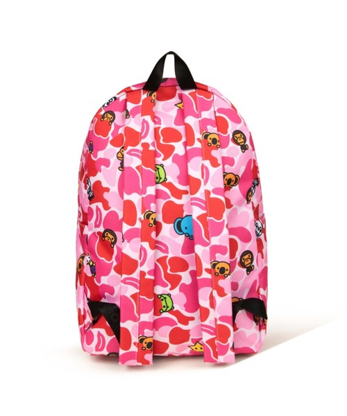 A BATHING APE（アベイシングエイプ）の「BABY MILO LARGE BACKPACK #1（バックパック/リュック・メンズ・アイボリー/ピンク/グリーン・FREE）」の9枚目の写真