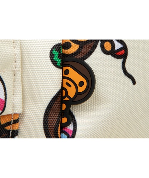 A BATHING APE（アベイシングエイプ）の「BABY MILO LARGE BACKPACK #1（バックパック/リュック・メンズ・アイボリー/ピンク/グリーン・FREE）」の10枚目の写真