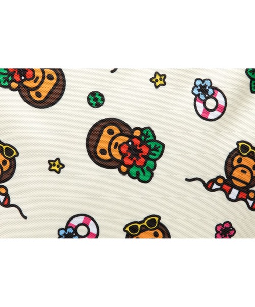 A BATHING APE（アベイシングエイプ）の「BABY MILO LARGE BACKPACK #1（バックパック/リュック・メンズ・アイボリー/ピンク/グリーン・FREE）」の13枚目の写真