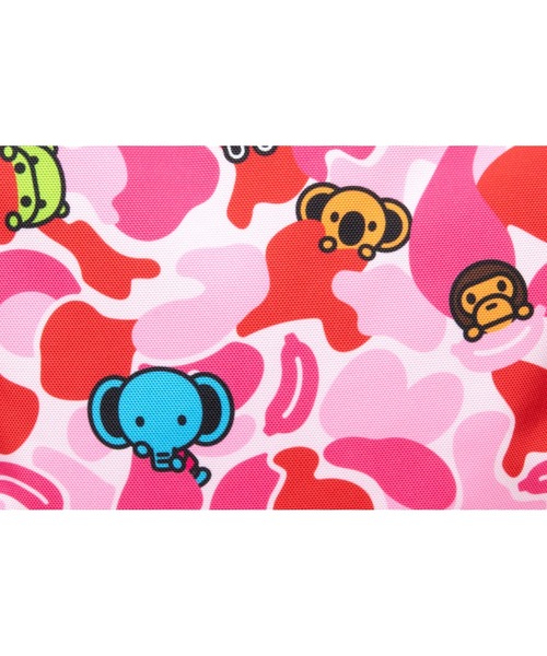 A BATHING APE（アベイシングエイプ）の「BABY MILO LARGE BACKPACK #1（バックパック/リュック・メンズ・アイボリー/ピンク/グリーン・FREE）」の15枚目の写真