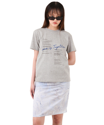 ラブイズトゥゲザー レタリングTシャツ グレー ONE SIZE