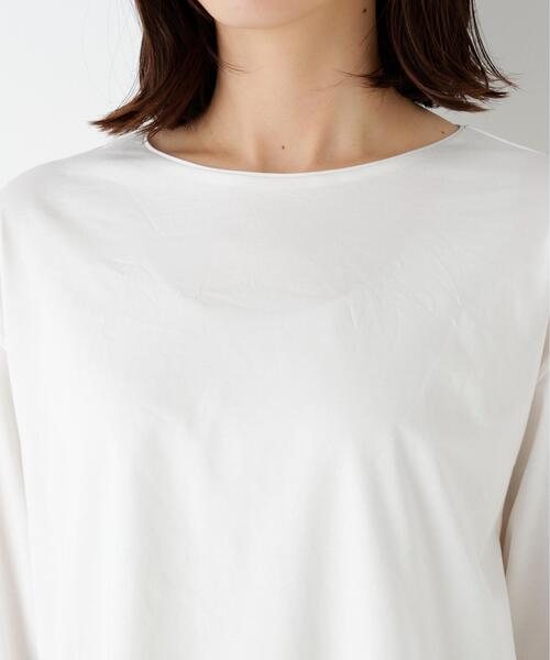 human woman(ヒューマンウーマン)の「◆【定番】ハイゲージ長袖カットソー(Tシャツ/カットソー・レディース・ホワイト・MEDIUM)」の14枚目の写真
