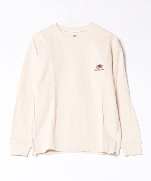 ARCHIVER(アーカイバ)の「【ST】【FRUIT OF THE LOOM】サイドジップスウェット(スウェット・レディース・グレー/レッド/ブラウン/ベージュ・SMALL/X-LARGE/LARGE/MEDIUM)」の3枚目の写真