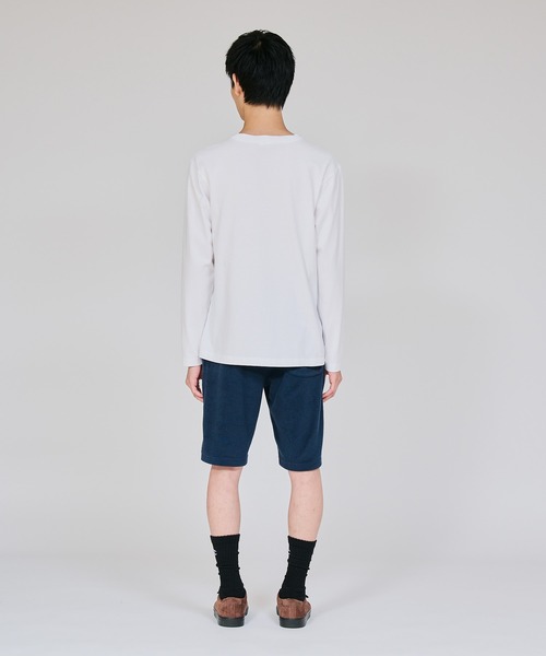 Champion(チャンピオン)の「【Champion/チャンピオン】メンズ ベーシック ロングスリーブTシャツ(Tシャツ/カットソー・メンズ・グリーン系その他3/ダークブルー/ホワイト×ネイビー/ブラック系その他/ホワイト×ブラック/グレー・MEDIUM/SMALL/X-LARGE/LARGE)」の10枚目の写真