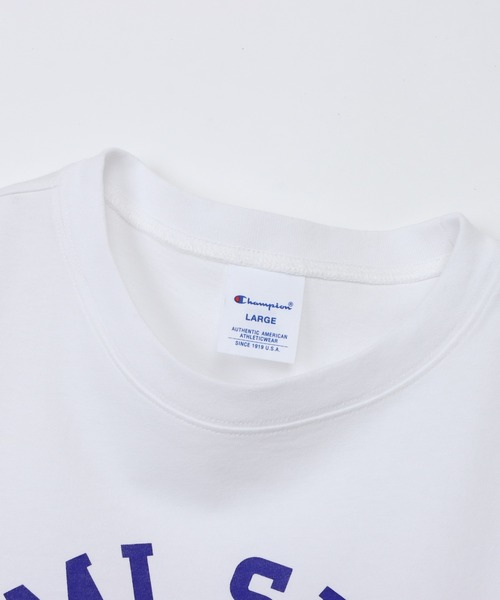 Champion(チャンピオン)の「【Champion/チャンピオン】メンズ ベーシック ロングスリーブTシャツ(Tシャツ/カットソー・メンズ・グリーン系その他3/ダークブルー/ホワイト×ネイビー/ブラック系その他/ホワイト×ブラック/グレー・MEDIUM/SMALL/X-LARGE/LARGE)」の17枚目の写真