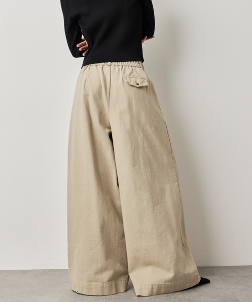 HANNE（アン）の「タックワイドパンツ（その他パンツ・レディース・グレー/ネイビー/ベージュ・S/M）」の15枚目の写真