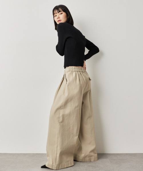 HANNE（アン）の「タックワイドパンツ（その他パンツ・レディース・グレー/ネイビー/ベージュ・S/M）」の17枚目の写真