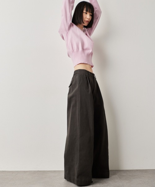 HANNE（アン）の「タックワイドパンツ（その他パンツ・レディース・グレー/ネイビー/ベージュ・S/M）」の11枚目の写真