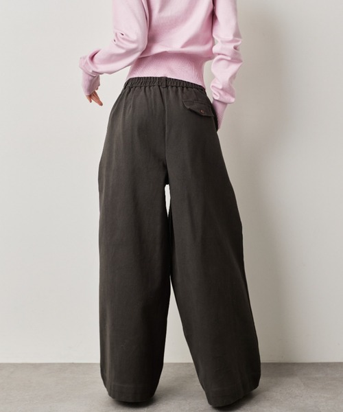 HANNE（アン）の「タックワイドパンツ（その他パンツ・レディース・グレー/ネイビー/ベージュ・S/M）」の8枚目の写真