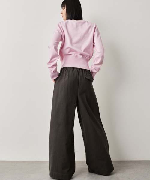 HANNE（アン）の「タックワイドパンツ（その他パンツ・レディース・グレー/ネイビー/ベージュ・S/M）」の7枚目の写真