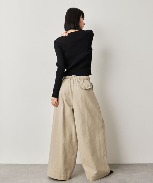 HANNE（アン）の「タックワイドパンツ（その他パンツ・レディース・グレー/ネイビー/ベージュ・S/M）」の16枚目の写真