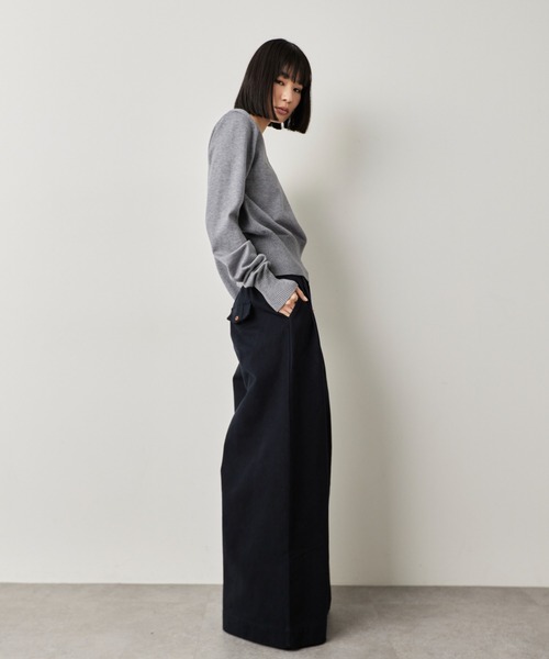 HANNE（アン）の「タックワイドパンツ（その他パンツ・レディース・グレー/ネイビー/ベージュ・S/M）」の16枚目の写真