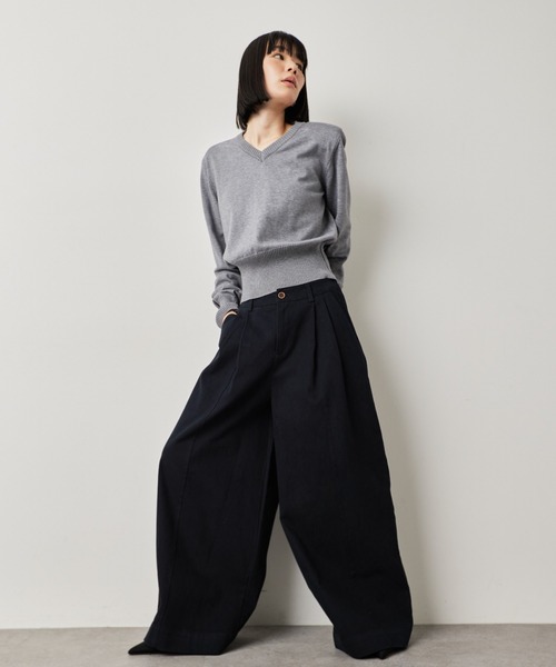 HANNE（アン）の「タックワイドパンツ（その他パンツ・レディース・グレー/ネイビー/ベージュ・S/M）」の13枚目の写真