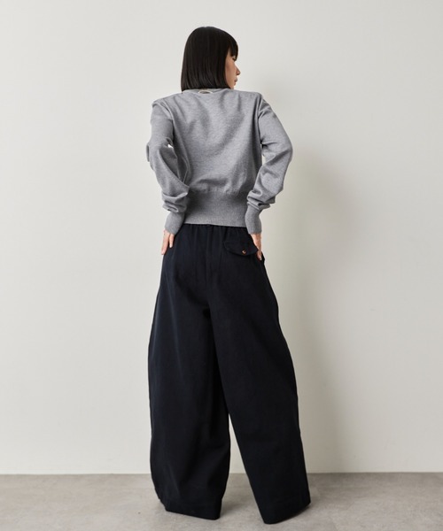 HANNE（アン）の「タックワイドパンツ（その他パンツ・レディース・グレー/ネイビー/ベージュ・S/M）」の15枚目の写真