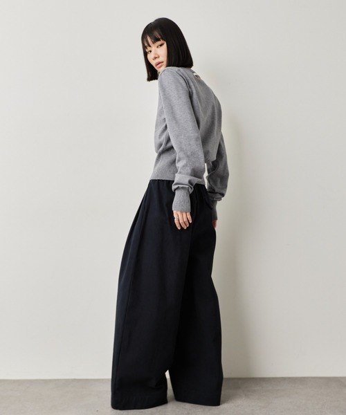 HANNE（アン）の「タックワイドパンツ（その他パンツ・レディース・グレー/ネイビー/ベージュ・S/M）」の14枚目の写真