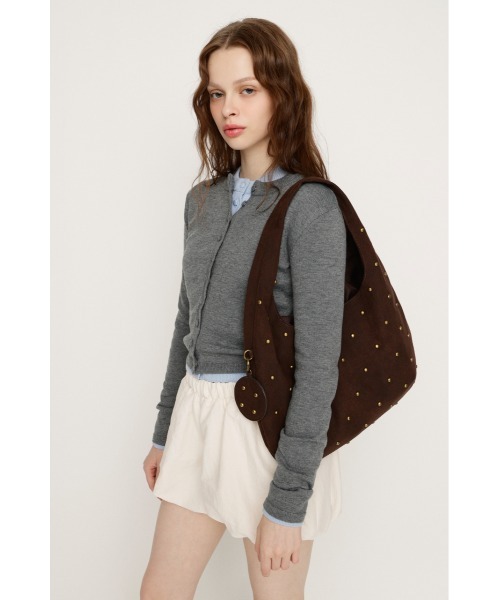 SLY(スライ)の「MICHIXSLY STUDS BAG ミチスライスタッズバッグ(ショルダーバッグ・レディース・ブラウン/ベージュ・FREE)」の11枚目の写真