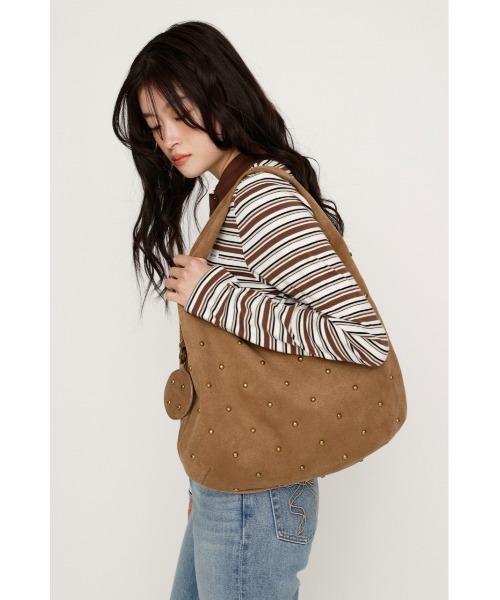 SLY(スライ)の「MICHIXSLY STUDS BAG ミチスライスタッズバッグ(ショルダーバッグ・レディース・ブラウン/ベージュ・FREE)」の20枚目の写真