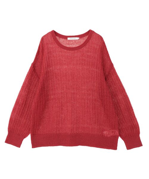 モヘアタッチルーズ編みプルオーバー（ニット/セーター）｜AMERICAN