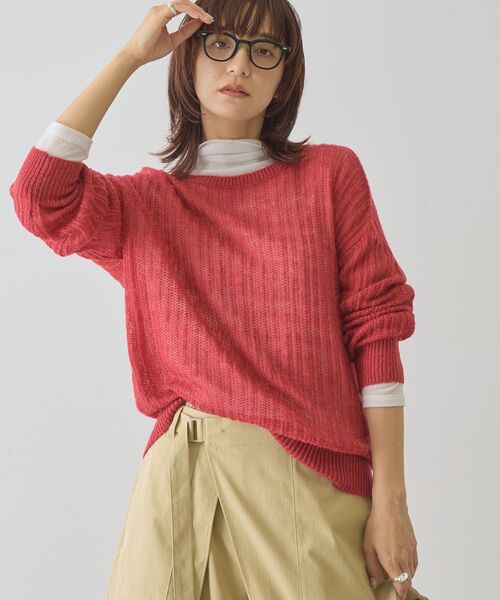 モヘアタッチルーズ編みプルオーバー（ニット/セーター）｜AMERICAN