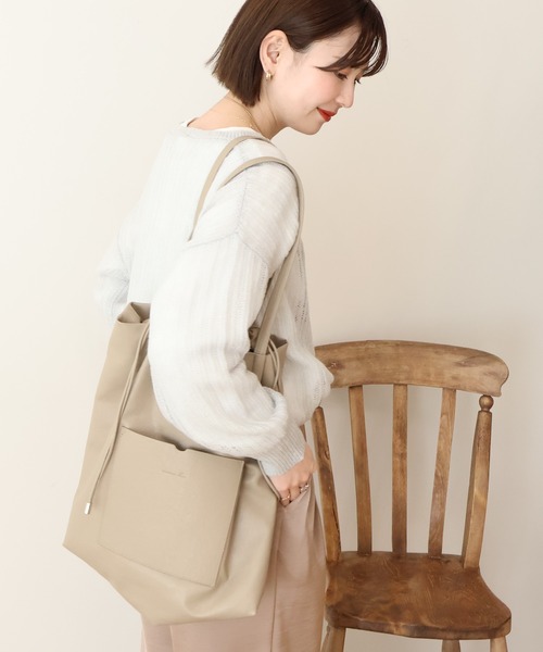 AMERICAN HOLIC（アメリカンホリック）の「モヘアタッチルーズ編みプルオーバー（ニット/セーター・レディース・レッド/グレー/ブラック・M/L）」の14枚目の写真