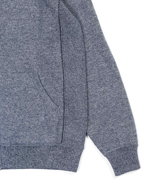 The DUFFER of ST.GEORGE(ザダファーオブセントジョージ)の「DOUBLE FACE KNIT ZIP HOODIE:ダブルフェイス ニット ジップパーカー(パーカー・メンズ・ベージュ/ネイビー・X-LARGE/MEDIUM/LARGE)」の13枚目の写真