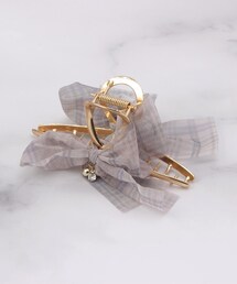 ITS'DEMO（イッツデモ）の「チェックリボンバンス（その他ヘアアクセサリー）」