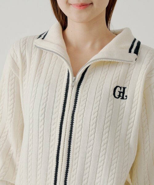 Chico（チコ）の「【セットアップ対応】ダブルジップルーズニット（ニット/セーター・レディース・グレー/ピンク/アイボリー・FREE）」の11枚目の写真