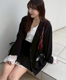 Another Branch olive des olive（アナザーブランチオリーブデオリーブ）の「【セットアップ】レースリボンテラージャケット（テーラードジャケット）」