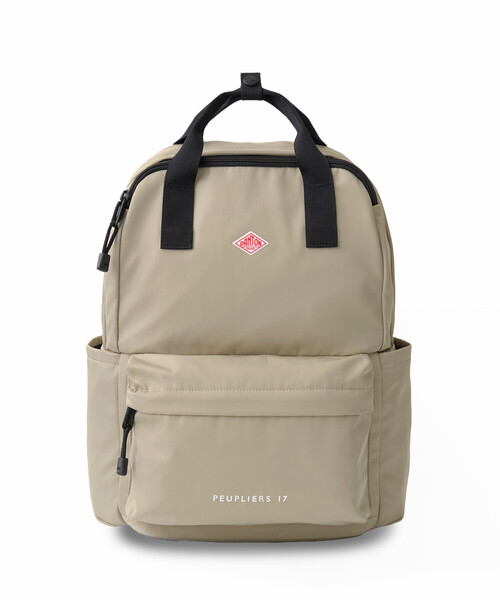 DANTON（ダントン）の「Polyester Twill Backpack〈PEUPLIERS 17〉（バックパック/リュック・レディース・グレー/ベージュ系その他/ブラック・-）」の5枚目の写真