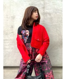 Desigual × Christian Lacroix|ラクロワコラボ花柄コルセットTシャツ