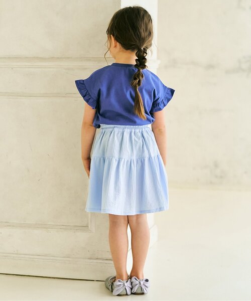 Seraph（セラフ）の「どんな服にも合わせやすい！デイリースカート_ジュニア対応（スカート・キッズ・サックスブルー/その他3/イエロー・100/90/80/140/130/120/110）」の11枚目の写真