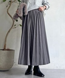 un dix cors | スエードプリーツスカート(スカート)