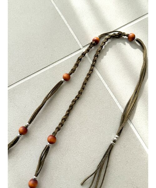 Ungrid（アングリッド）の「ウッドコンビネックレス（ネックレス・レディース・ブラック/ブラウン・FREE）」の7枚目の写真