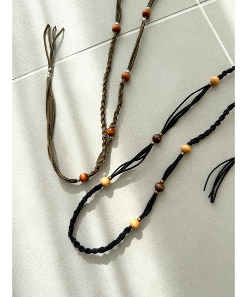 Ungrid（アングリッド）の「ウッドコンビネックレス（ネックレス・レディース・ブラック/ブラウン・FREE）」の13枚目の写真