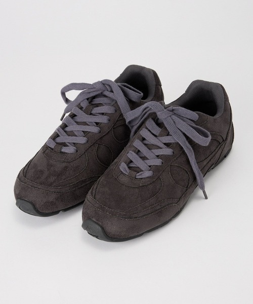 BARNYARDSTORM（バンヤードストーム）の「BARNYARDSTORM / スエードライトスニーカー【一部店舗限定】（スニーカー・レディース・ベージュ/チャコールグレー・S/M/L）」の6枚目の写真