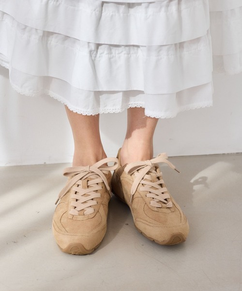 BARNYARDSTORM（バンヤードストーム）の「BARNYARDSTORM / スエードライトスニーカー【一部店舗限定】（スニーカー・レディース・ベージュ/チャコールグレー・S/M/L）」の21枚目の写真