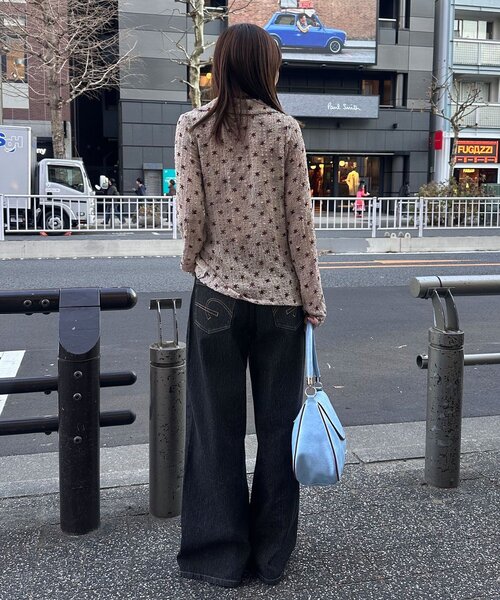 CIAOPANIC（チャオパニック）の「ぽこぽこポップコーンスキッパーシャツ（シャツ/ブラウス・レディース・アイボリー/ブルー/ピンク/グリーン/ブラウン・ONE SIZE）」の12枚目の写真