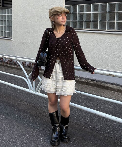 CIAOPANIC（チャオパニック）の「ぽこぽこポップコーンスキッパーシャツ（シャツ/ブラウス・レディース・アイボリー/ブルー/ピンク/グリーン/ブラウン・ONE SIZE）」の21枚目の写真