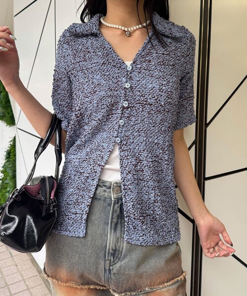 CIAOPANIC(チャオパニック)の「ぽこぽこポップコーンスキッパーシャツ(シャツ/ブラウス・レディース・アイボリー/ブルー/ピンク/グリーン/ブラウン/ホワイト/グリーン系その他/ブルー系その他/ピンク系その他/ブラウン系その他・ONE SIZE/0)」の21枚目の写真