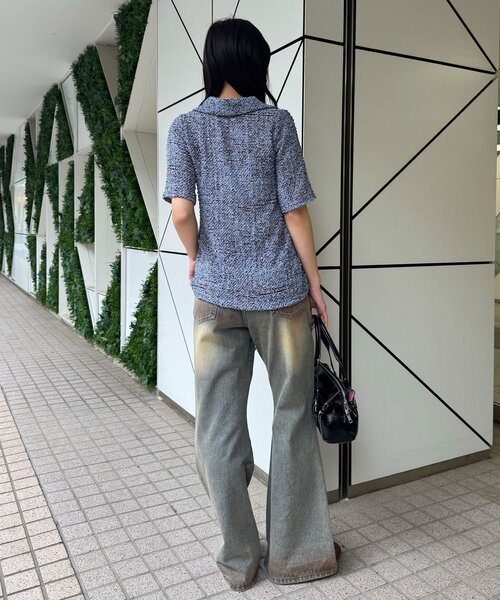 CIAOPANIC(チャオパニック)の「ぽこぽこポップコーンスキッパーシャツ(シャツ/ブラウス・レディース・アイボリー/ブルー/ピンク/グリーン/ブラウン/ホワイト/グリーン系その他/ブルー系その他/ピンク系その他/ブラウン系その他・ONE SIZE/0)」の14枚目の写真