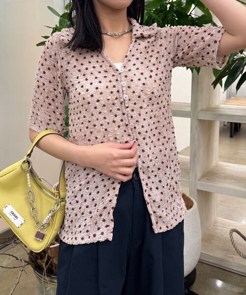 CIAOPANIC(チャオパニック)の「ぽこぽこポップコーンスキッパーシャツ(シャツ/ブラウス・レディース・アイボリー/ブルー/ピンク/グリーン/ブラウン/ホワイト/グリーン系その他/ブルー系その他/ピンク系その他/ブラウン系その他・ONE SIZE/0)」の17枚目の写真