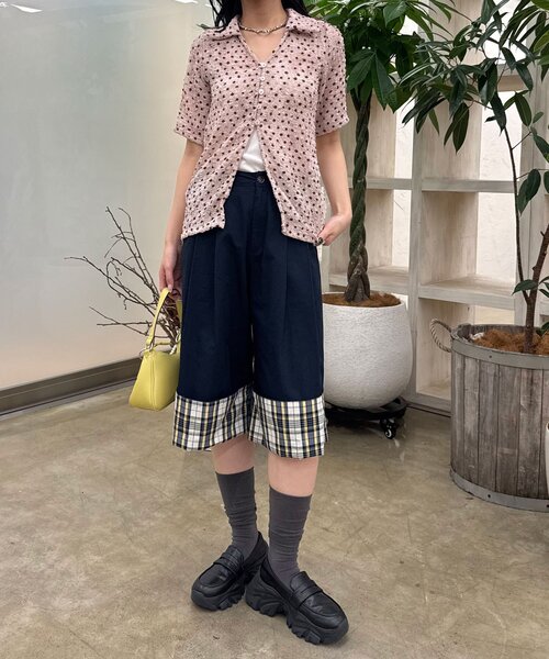CIAOPANIC(チャオパニック)の「ぽこぽこポップコーンスキッパーシャツ(シャツ/ブラウス・レディース・アイボリー/ブルー/ピンク/グリーン/ブラウン/ホワイト/グリーン系その他/ブルー系その他/ピンク系その他/ブラウン系その他・ONE SIZE/0)」の11枚目の写真