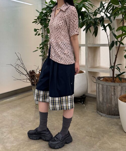 CIAOPANIC(チャオパニック)の「ぽこぽこポップコーンスキッパーシャツ(シャツ/ブラウス・レディース・アイボリー/ブルー/ピンク/グリーン/ブラウン/ホワイト/グリーン系その他/ブルー系その他/ピンク系その他/ブラウン系その他・ONE SIZE/0)」の12枚目の写真