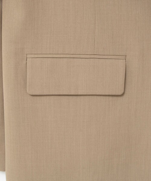 MAQWEL（マクウェル）の「【MAQWEL/マクウェル】オーバージャケット（テーラードジャケット・レディース・ベージュ/ブラック・FREE）」の13枚目の写真