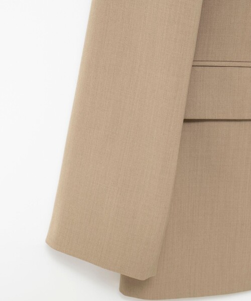 MAQWEL（マクウェル）の「【MAQWEL/マクウェル】オーバージャケット（テーラードジャケット・レディース・ベージュ/ブラック・FREE）」の14枚目の写真