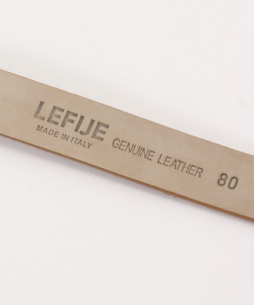 LEFIJE(レフィエ)の「【LEFIJE/レフィエ】ケベルト(ベルト・レディース・ベージュ/チャコールグレー・80)」の5枚目の写真
