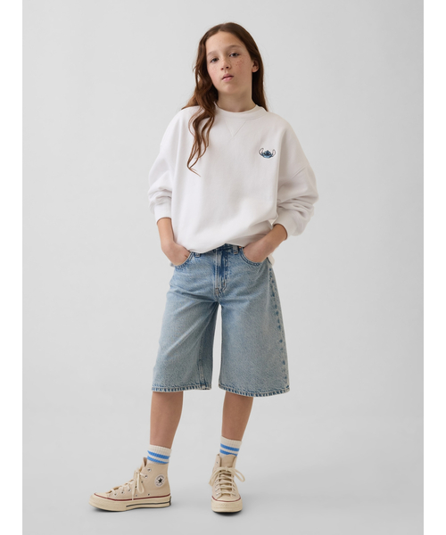 GAP(ギャップ)の「Gap × ディズニー ヴィンテージソフト オーバーサイズ スウェットシャツ (キッズ)(スウェット・キッズ・イエロー/ホワイト/ブラック・160cm/150cm/140cm/130cm/120cm/110cm)」の11枚目の写真